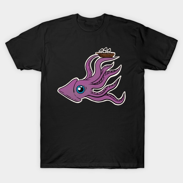 Kraken T-Shirt by Fig-Mon Designs